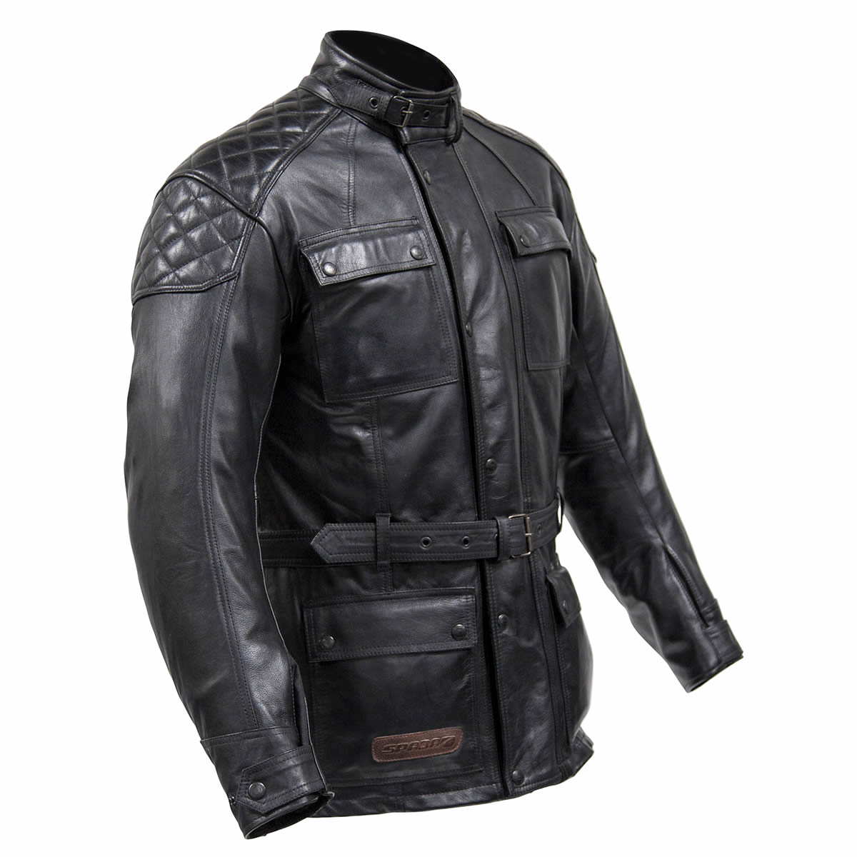 Spada Berliner Leather Jacket - Black | FREE UK DELIVERY