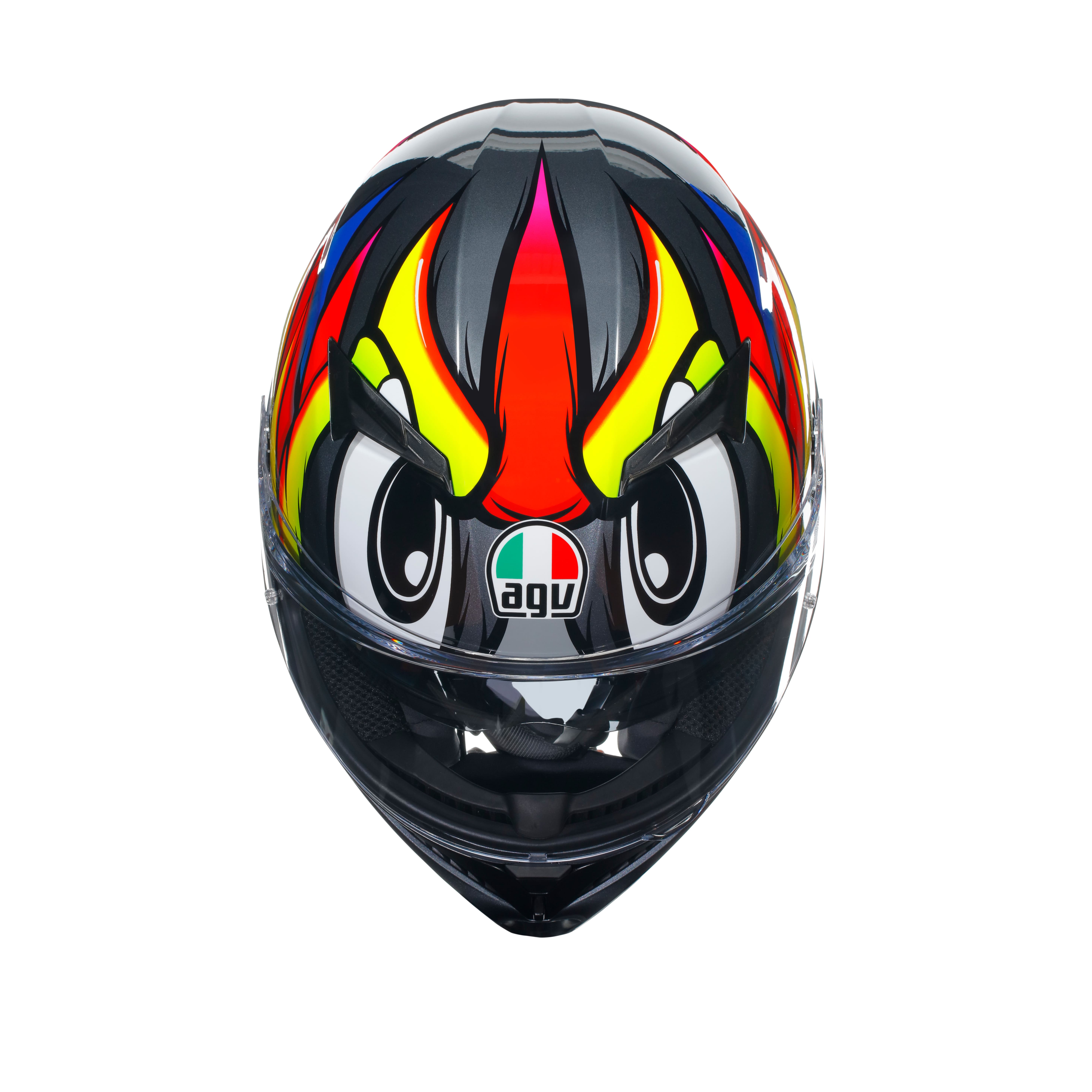 AGV K3 Birdy 2.0 - Grey/Yellow/Red, AGV Motorcycle Helmets