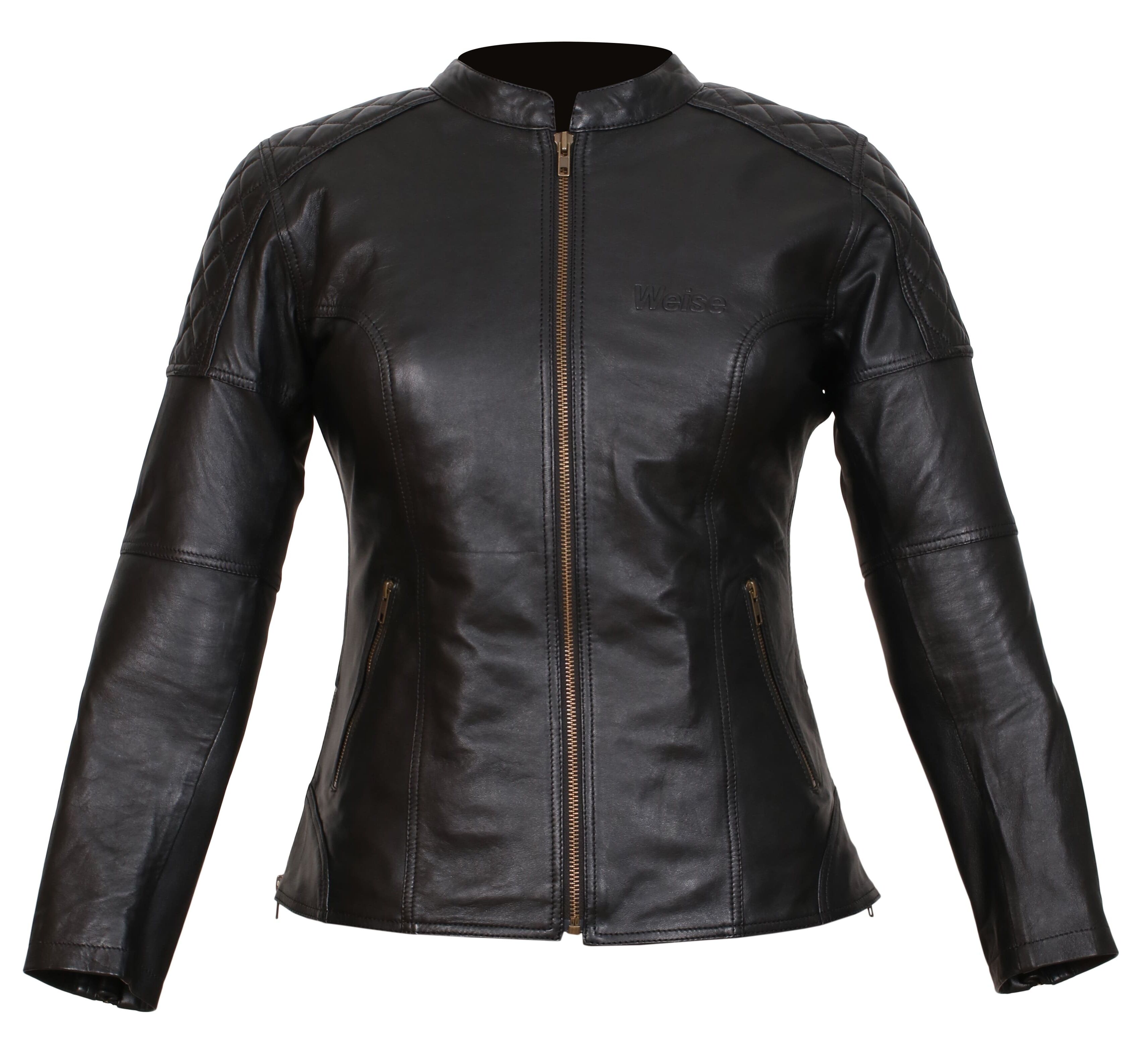 Weise Earhart Ladies Leather Jacket - Black | Two Wheel Centre | Free ...