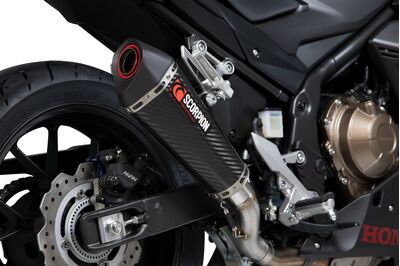 Scorpion Serket Taper Exhaust - Honda CBR500R (2019 - Current) - Carbon Fibre