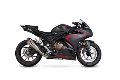 Scorpion Serket Taper Exhaust - Honda CBR500R (2019 - Current) - Satin Titanium