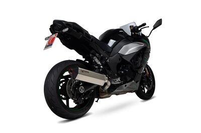 Scorpion Serket Exhausts - Kawasaki Ninja 1000 SX (2020 - Current) - Satin Titanium