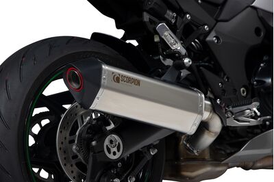 Scorpion Serket Exhausts - Kawasaki Ninja 1000 SX (2020 - Current) - Satin Titanium