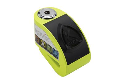 Kovix KD Series Alarmed Disc Lock 6mm Pin - Fluo Green