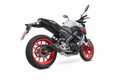 Scorpion Red Power Full Exhaust System - Yamaha MT125 (2019 - 2020) - Black Ceramic