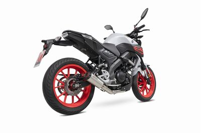 Scorpion Red Power Full Exhaust System - Yamaha MT125 (2019 - 2020) - Stainless Steel