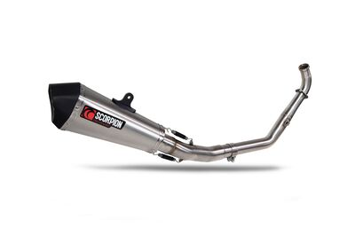 Scorpion Serket Taper Full Exhaust System - Yamaha XSR 125 (2021 - Current) - Stainless Steel