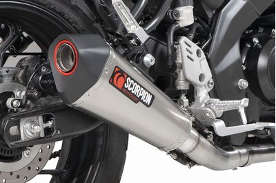 Scorpion Serket Taper Full Exhaust System - Yamaha XSR 125 (2021 - Current) - Titanium