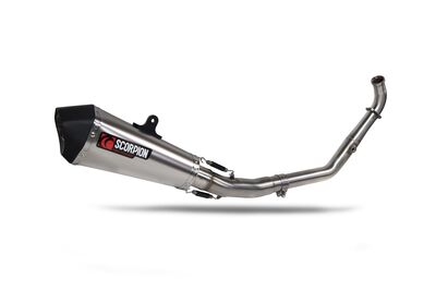 Scorpion Serket Taper Full Exhaust System - Yamaha MT125 (2019 - 2020) - Titanium