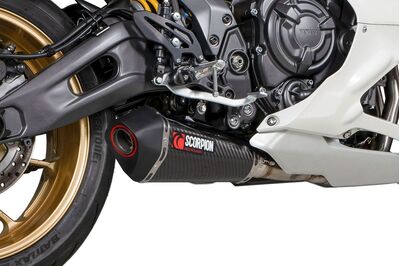 Scorpion Serket Taper Full Exhaust System - Yamaha YZF-R7 (2021 - Current) - Carbon Fibre