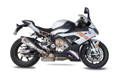 Scorpion Serket Taper Slip On Exhaust - BMW S1000RR (2019 - 2022) - Brushed Stainless Steel