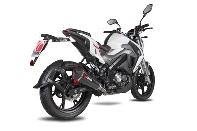 Scorpion Serket Taper Full System Exhaust - Keeway RKF-125 Euro 4 (2019 - 2021) - Carbon Fibre