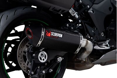 Scorpion Serket Exhausts - Kawasaki Ninja 1000 SX (2020 - Current) - Carbon Fibre