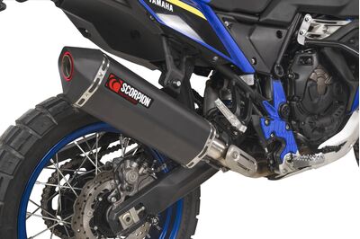 Scorpion Serket Parallel Exhaust - Yamaha Tenere 700 World Raid (2022 - Current) - Black Ceramic