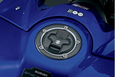 Suzuki V-Strom 800RE Fuel Cap Protector - Carbon