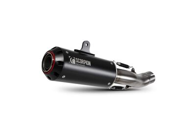 Scorpion Red Power Slip-On Exhaust - Honda CB500F (2019 - Current)