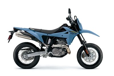 Suzuki DR-Z4SM - Sky Grey (Q1T) | Two Wheel Centre Mansfield Ltd | Suzuki Motorcycle Dealers Nottinghamshire, Derbyshire, Leicestershire, Midlands, UK