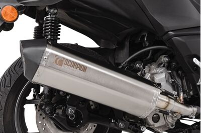 Scorpion Serket Exhaust - Yamaha X-Max 300 (2021 - Current) - Stainless Steel