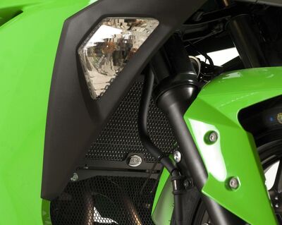 R&G Radiator Guard for Kawasaki Ninja 250/Ninja 300/Z250 (2008-2020) | R&G Radiator Guards from Two Wheel Centre Mansfield Ltd