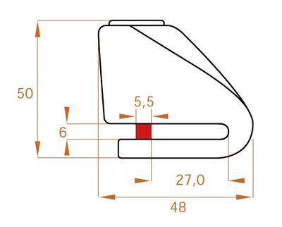 Kovix Mini Series Disc Lock 6mm Pin