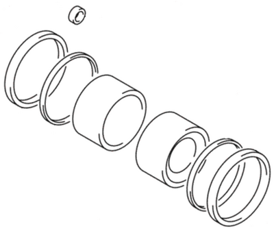 Suzuki GSX-R750 Rear Brake Caliper Piston and Seal Set