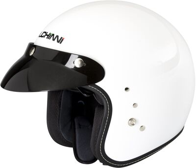 Duchinni D501 Open Face Helmet - Gloss White | Duchinni Motorcycle Helmets | Free UK Delivery