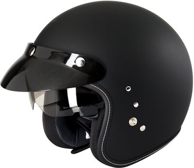 Duchinni D501 Open Face Helmet - Matt Black