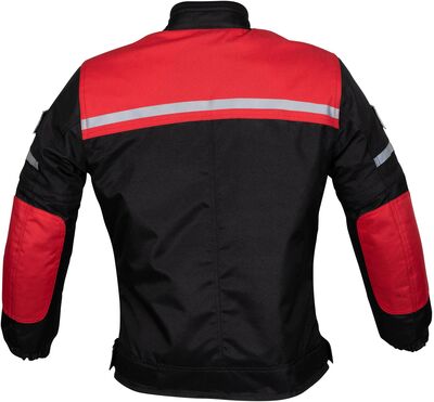 Duchinni Grid Children's Textile Jacket - Black/Red | Duchinni Children's Motorcycle Clothing | Two Wheel Centre Mansfield Ltd