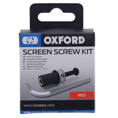 Oxford Screen Screw Kit - Red