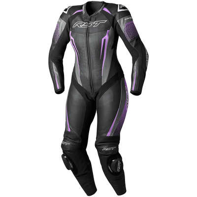 RST Tractech Evo 5 Ladies One Piece Leather Suit - Black/Fuschia/Grey | Free UK Delivery from Two Wheel Centre Mansfield Ltd