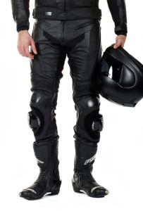 leather motorcycle trousers short leg